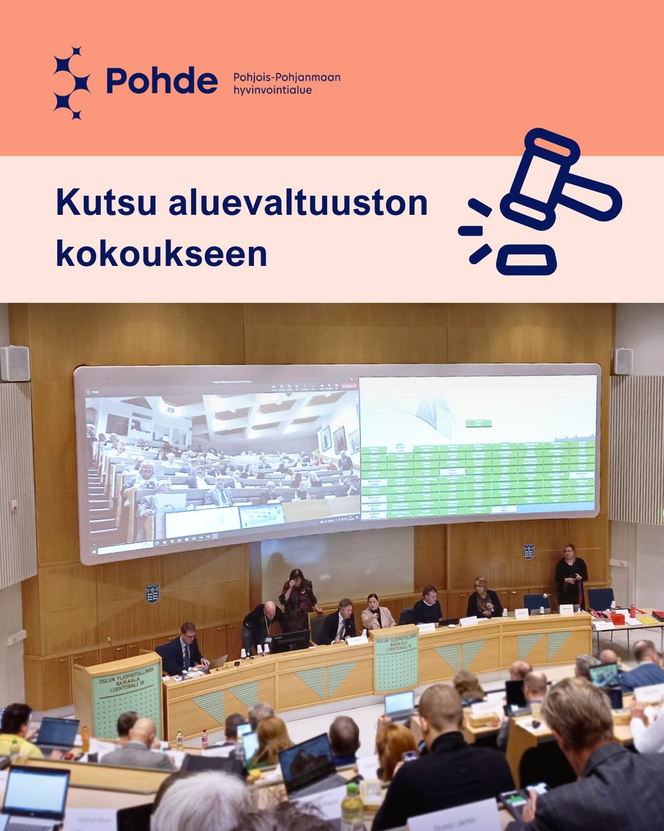 Aluevaltuusto kokoontuu jälleen tänään maanantaina 17.2. kello 9 alkaen.

Sinulla on mahdollisuus seurata kokousta reaaliaikaisesti etäyhteyden kautta verkkosivujemme kautta: pohde.fi/tietoa-meista/…