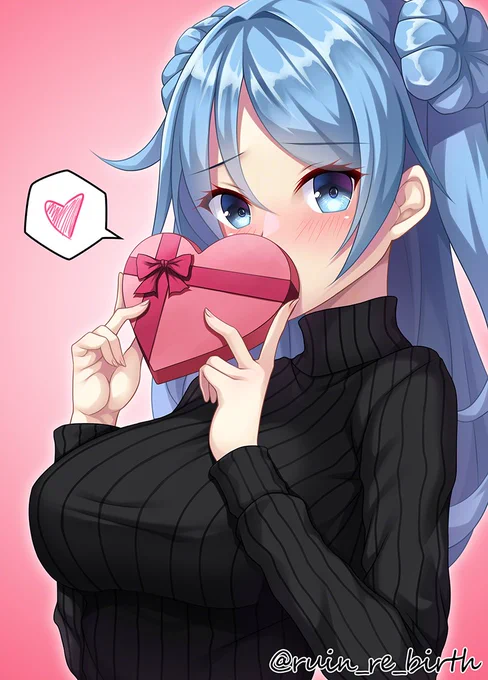 チョコを渡したい浦風 #艦これ 