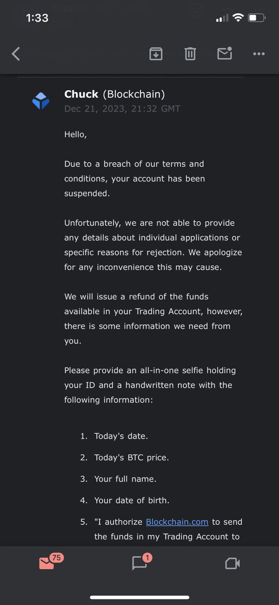 jackal_m4's tweet photo. 🚩TICKET 4559691 COMPROMISED @blockchain MODUS OPERANDI,
i.  account TAKEOVER from the BACKEND.
ii. CUT OFF to COMMUNICATIONS.
SCAMMERS @niccary @OneMorePeter WHERE'S MY MONEY?@kasselman @SECGov @IRS_CI @nytimes @BBCNews @CNN @FoxNews @business @UKParliament @realDonaldTrump @FT https://t.co/r4aNVboSD0
