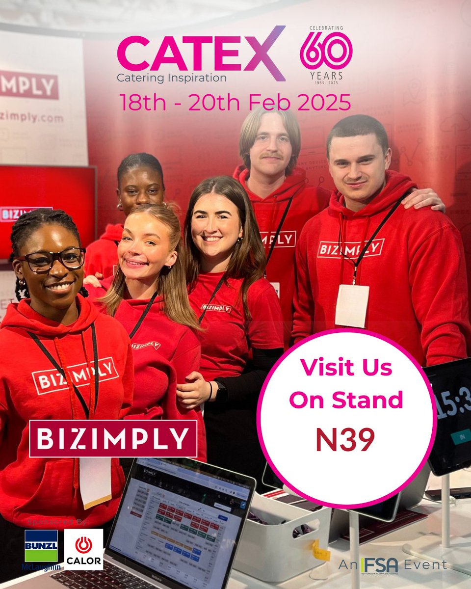 Exciting News! 🎉 CATEX 2025 is just around the corner, and we're thrilled to announce that the Bizimply team will be there! Join us from the 18th to the 20th of February at the RDS Simmonscourt, Dublin. 

You can find us at Stand N39, where we'll be sharing how Bizimply is