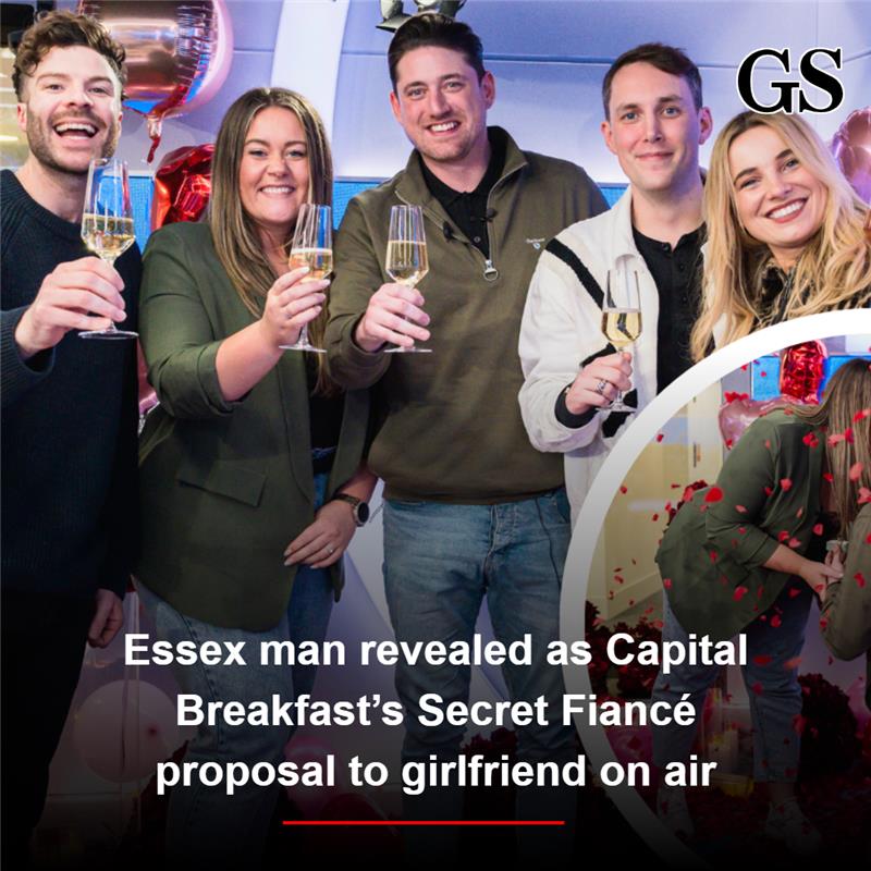 Essex man revealed as Capital Breakfast’s Secret Fiancé proposal to girlfriend on air. <a href="/CapitalOfficial/">Capital</a> <a href="/jordannorth1/">Jordan North</a> <a href="/Chris_Stark/">Chris Stark</a> <a href="/Sianwelby/">Siân Welby</a> #Essex #CapitalBreakfast #Radio

gazette-news.co.uk/news/24935941.…