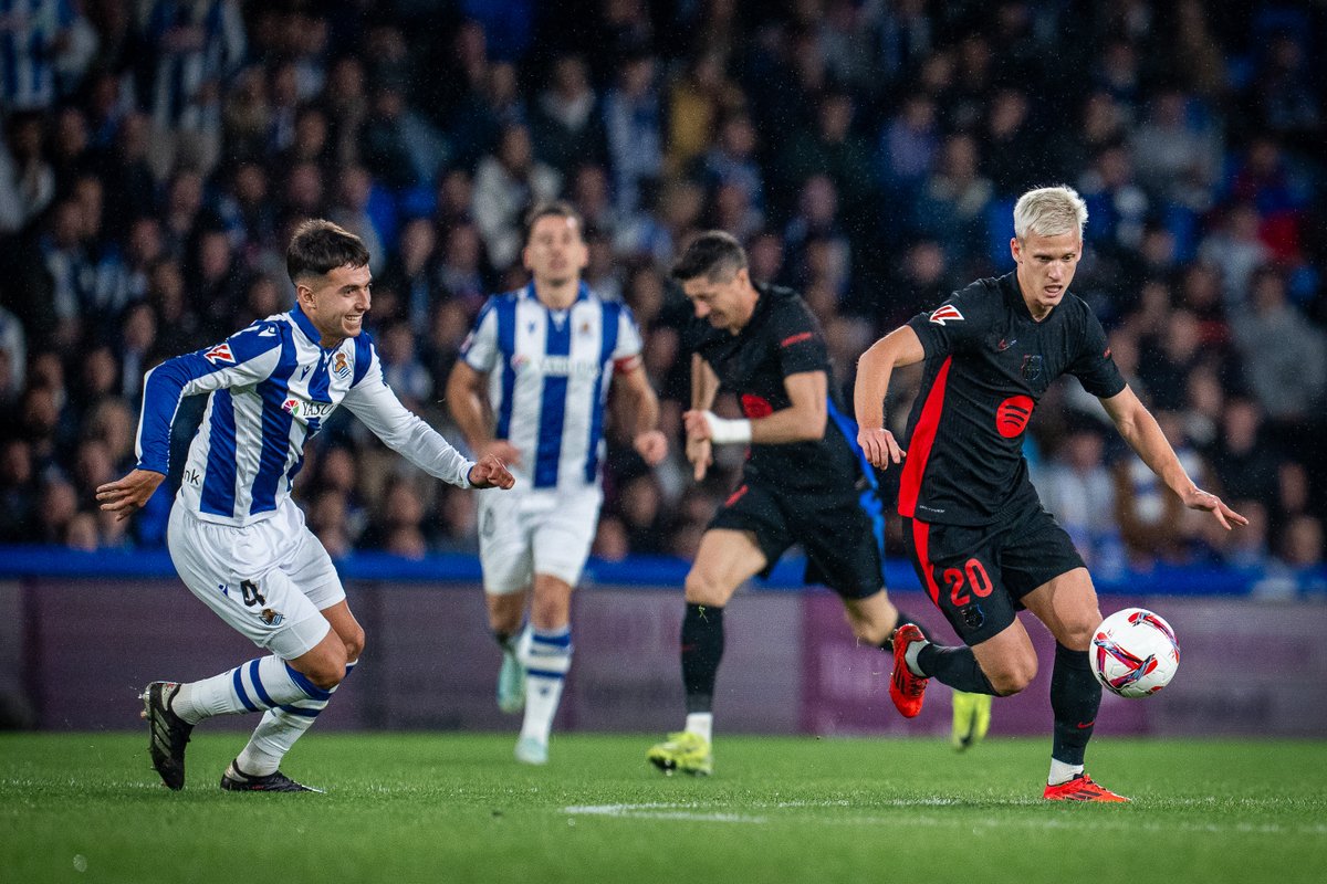 FCBarcelona's tweet image. 𝐊𝐈𝐂𝐊 𝐎𝐅𝐅 𝐓𝐈𝐌𝐄 𝐂𝐎𝐍𝐅𝐈𝐑𝐌𝐄𝐃

🏆 Matchday 26
⚽️ @LaLigaEN 
🗓️ Saturday, March 1st
⏰ 6:30 PM
🆚 Real Sociedad 
🏟 Estadi Olímpic Lluís Companys
