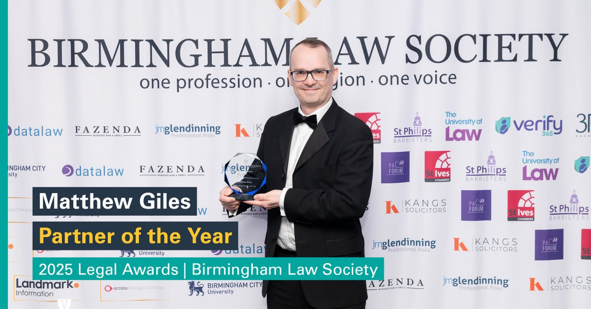 Squire Patton Boggs (@spb_global) on Twitter photo Head of our Pensions Practice, <a href="/matthewgiles147/">Matthew Giles</a>, won Partner of the Year at <a href="/BhamLawSociety/">Birmingham Law Society</a> Legal Awards last night!
Congratulations Matthew!
Read more here; ow.ly/x4HG50V074O Head of our Pensions Practice, <a href="/matthewgiles147/">Matthew Giles</a>, won Partner of the Year at <a href="/BhamLawSociety/">Birmingham Law Society</a> Legal Awards last night!
Congratulations Matthew!
Read more here; ow.ly/x4HG50V074O