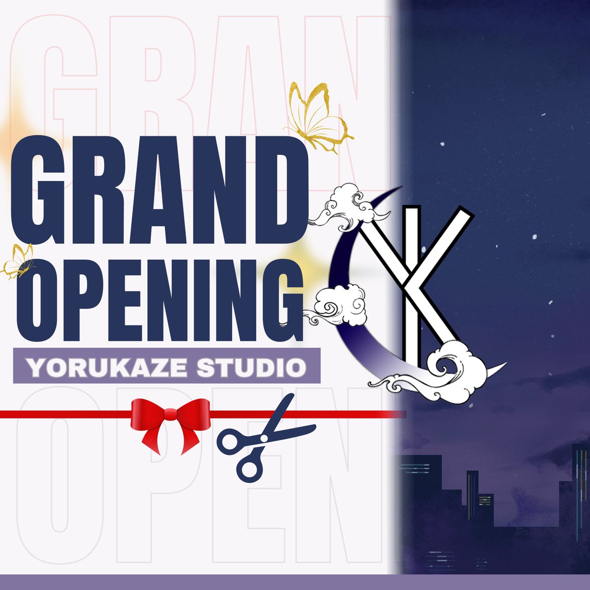 🌙✨ YORUKAZE STUDIO TELAH DIBUKA! ✨🌙

Did you see the golden butterfly? 🦋 
Yorukaze Studio kini hadir untuk menghubungkan klien &amp; artist!

📌 Request via Discord: discord.gg/hhbk2JM2C8
📜 ToS &amp; Info: studio.yorukaze.xyz

Kenalan dengan artist kami di thread ini! ⬇️