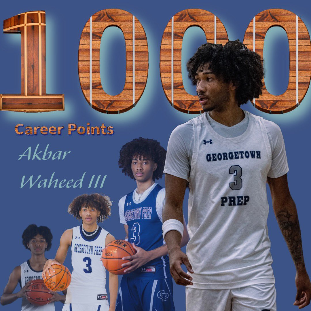 Georgetown Prep Basketball (@gprepbasketball) on Twitter photo 🚨Congratulations to senior captain Akbar Waheed III <a href="/bakk1ee/">Akbar Waheed III</a> on surpassing 1000 career points! 🏀🔥 1000 points and counting! 🚨Congratulations to senior captain Akbar Waheed III <a href="/bakk1ee/">Akbar Waheed III</a> on surpassing 1000 career points! 🏀🔥 1000 points and counting!