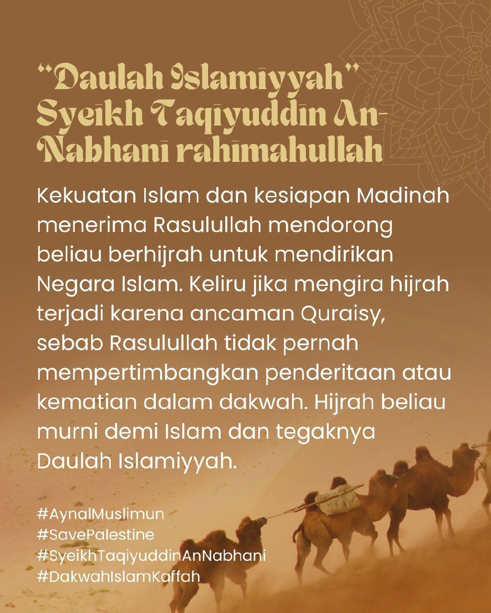 Mudira76's tweet photo. #AynalMuslimun 
#SavePalestine 
#DakwahIslamKaffah 
#SyeikhTaqiyuddinAnNabhani https://t.co/OUf8AwricD