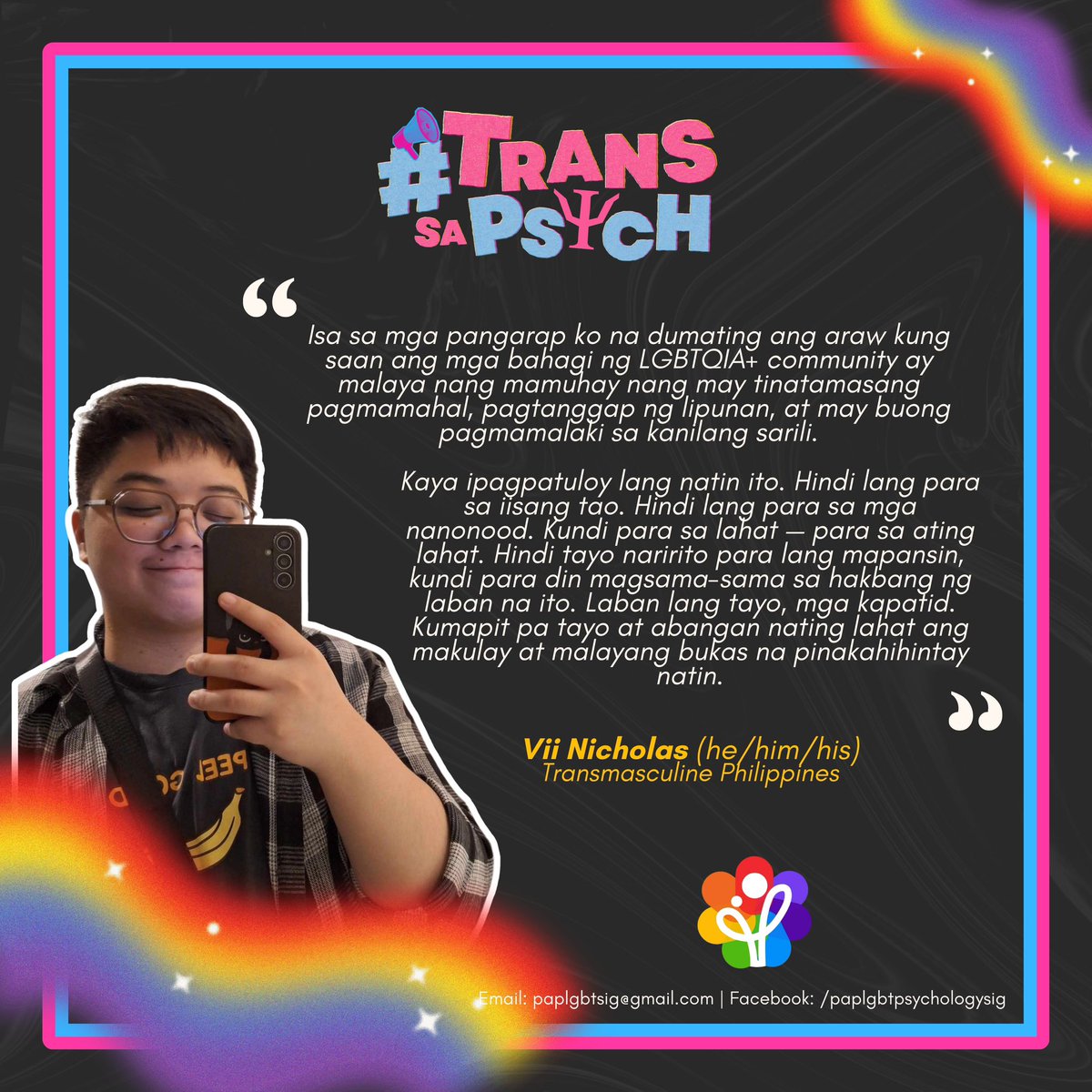 PAPLGBTSIG's tweet photo. Abangan ang hanash ng mga #TransSaPsych this February 23! 🩵🩷🏳️‍⚧️ https://t.co/xvqmt6gZSM