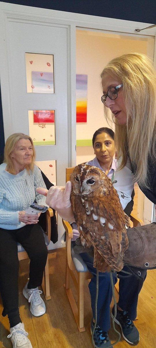 🦉 We thoroughly  enjoyed our visit from Vale Royal Falconry at The Willow Centre this week! Such beautiful birds - loved by all!
Find out more about our home from home day centre, The Willow Centre:  buff.ly/3cnoLmD  

#ProudToBeParkhaven #charity #notforprofit #values