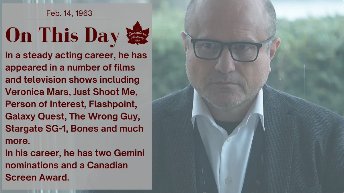 CraigBaird's tweet photo. Feb. 14, 1963:
Canadian actor Enrico Colantoni was born in Toronto. https://t.co/XIfTY8iOWa