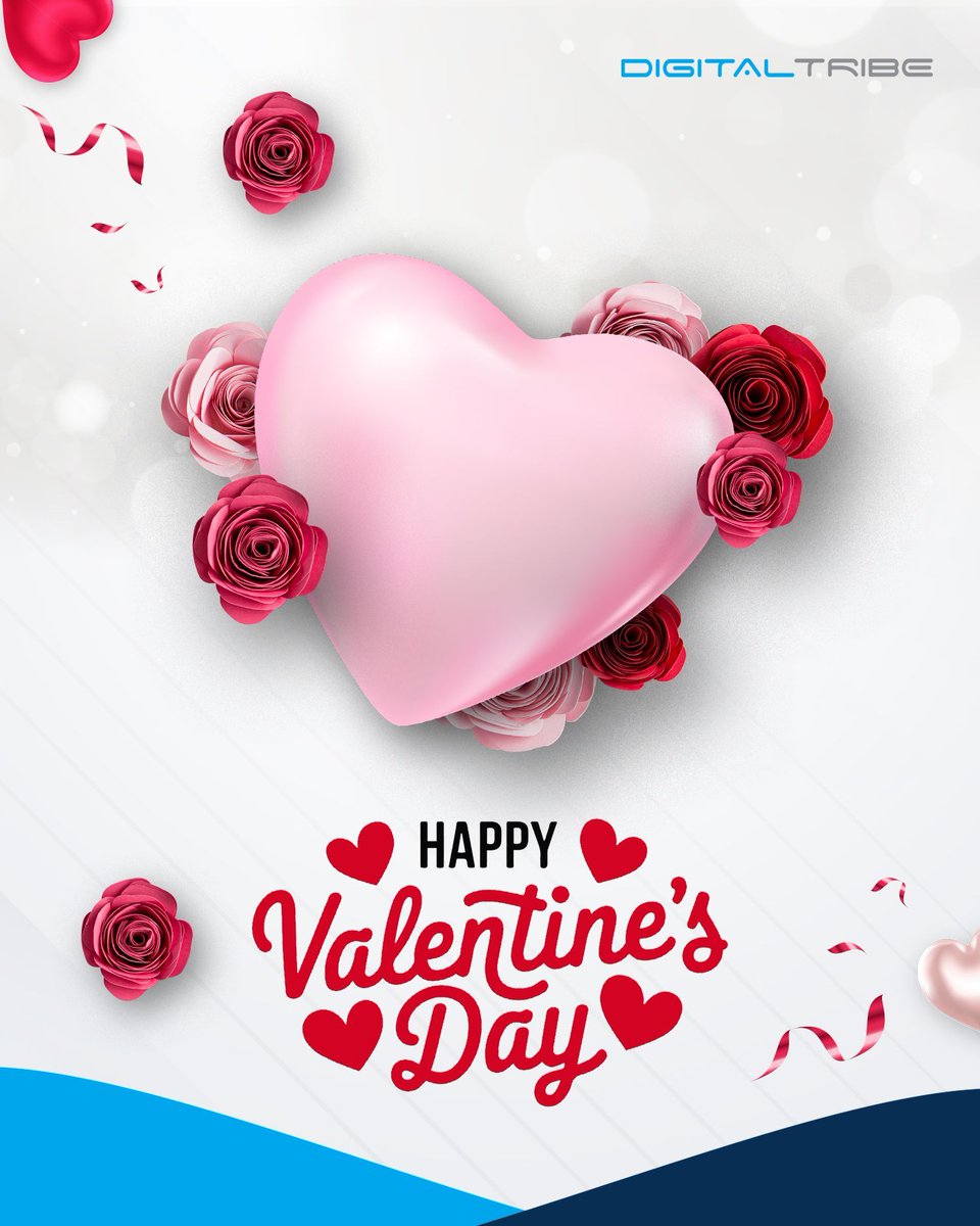 DigitalTribeLTD's tweet photo. From all of us at Digital Tribe, we’re sending you love, joy, and warm wishes this Valentine’s Day! May your day be filled with happiness, laughter, and moments that make your heart smile. Happy Valentine’s Day! 

#HappyValentinesDay #WithLoveFromDigitalTribe #digitaltribe https://t.co/m0WRyd87pd