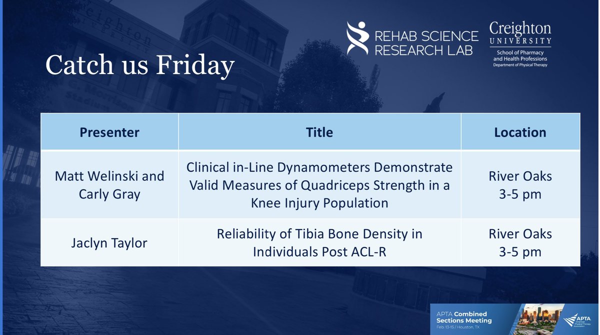 Creighton DPT tweet media