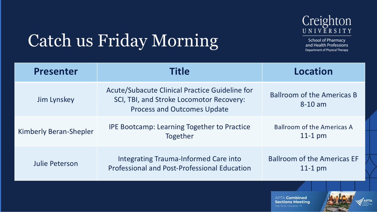 Creighton DPT tweet media