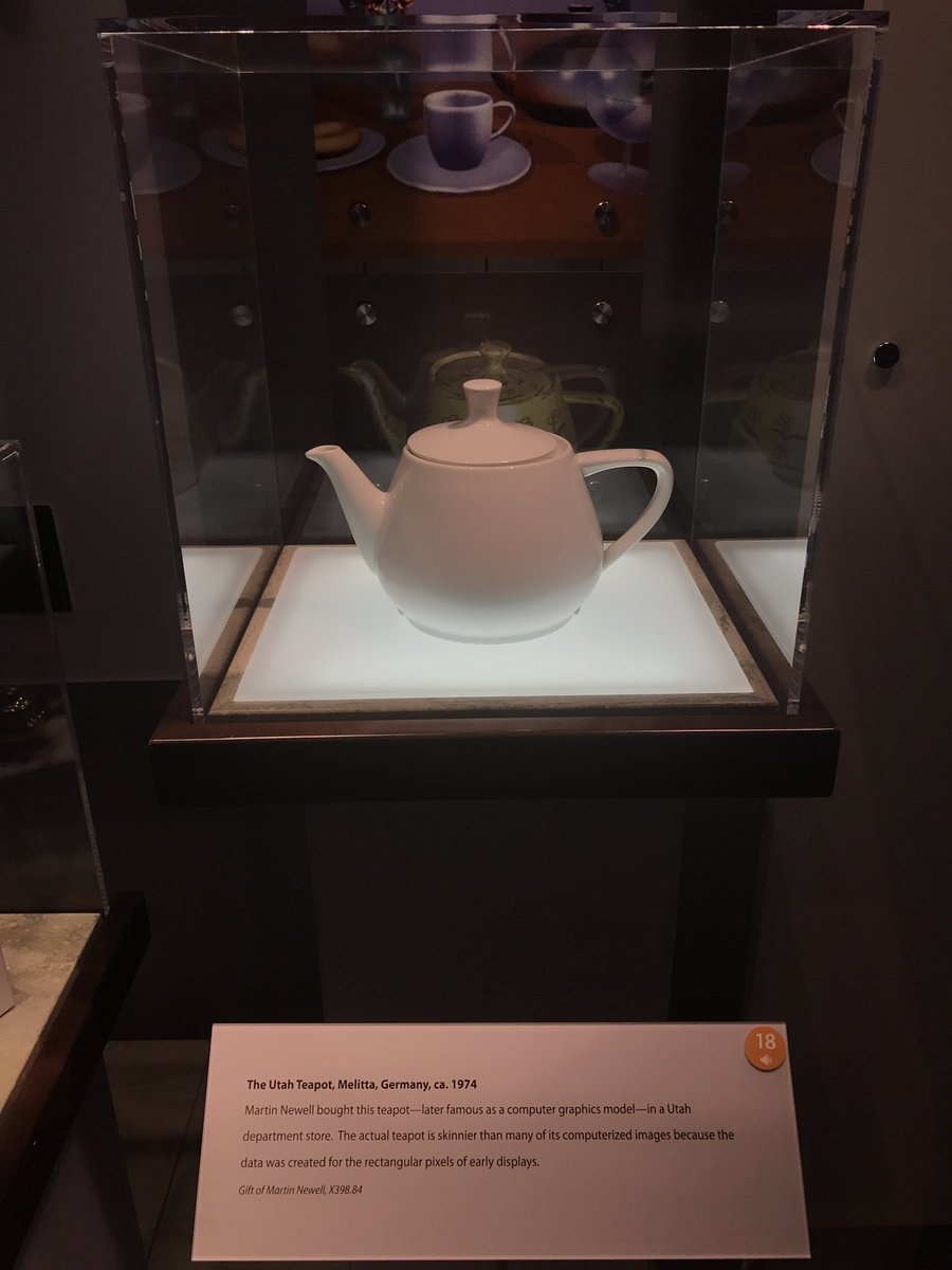 edddeduck's tweet photo. @icculus Mine was GLTeapot (I saw the actual teapot it was made from in the museum at Parc) https://t.co/CbhSWVf9Fp
