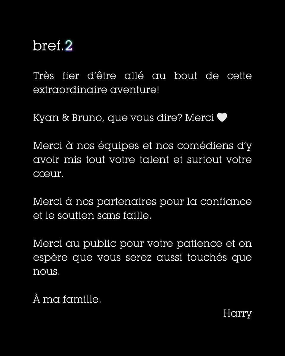 HarryTordjman's tweet image. bref.2 est disponible maintenant sur @DisneyPlusFR 

Après 4 ans de travail en secret, heureux et fier de pouvoir enfin partager bref.2 avec le public 🤍

Créé, écrit et réalisé par @kyank  &amp;amp; @Navo_ 
Produit par moi-même ;)
Une production originale My Box

#bref2