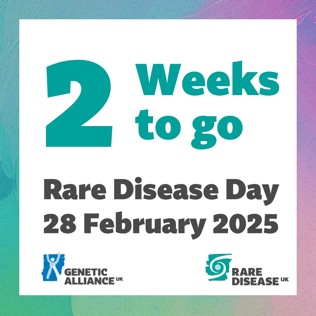 GeneticAll_UK's tweet image. Two weeks to go until #RareDiseaseDay2025! 

How can you help? 

– Fundraise to help us continue our work far beyond #RDD
– Share our posts 
– Use #RareDiseaseDay to get the community trending
– Talk. Tell your friends and family about the day

ow.ly/mtPI50UZ9pq