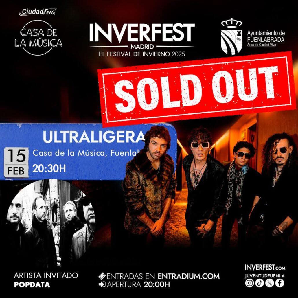 POPDATA -MUSIC (@popdata_band) on Twitter photo Para el concierto de este sábado en <a href="/Inverfest/">Inverfest</a> junto a <a href="/UltraligeraBand/">Ultraligera</a> ya no quedan entradas, pero ya están a la venta las de nuestro siguiente concierto, el 22 de marzo en la sala <a href="/Hangar48Madrid/">Hangar 48 Madrid</a> de Madrid:
ticketandroll.com/evento/miss-ma… Para el concierto de este sábado en <a href="/Inverfest/">Inverfest</a> junto a <a href="/UltraligeraBand/">Ultraligera</a> ya no quedan entradas, pero ya están a la venta las de nuestro siguiente concierto, el 22 de marzo en la sala <a href="/Hangar48Madrid/">Hangar 48 Madrid</a> de Madrid:
ticketandroll.com/evento/miss-ma…