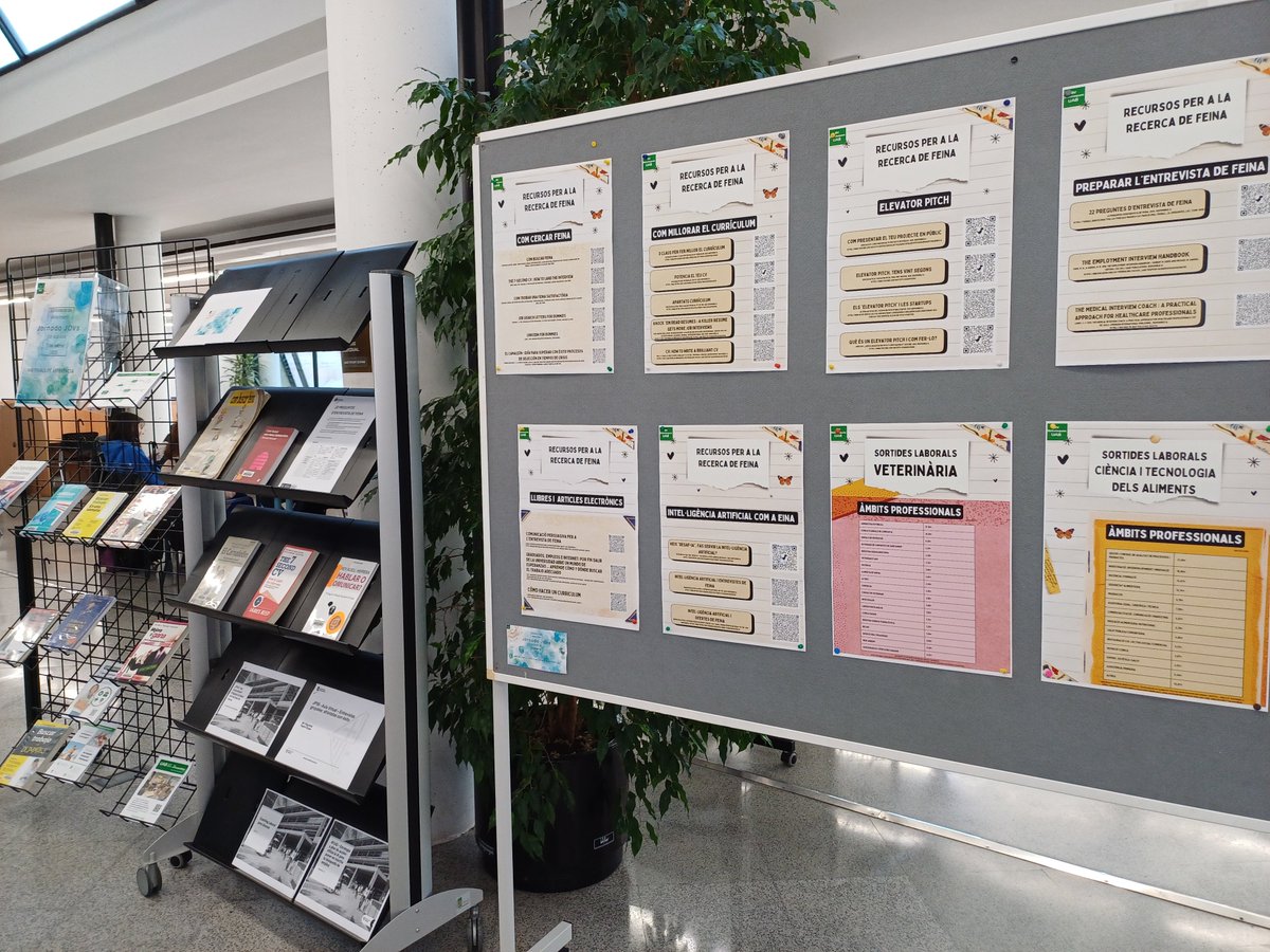 Les trobades entre empreses i alumnes del #JOVs van ser tot un èxit. Però potser amb tanta activitat no vas poder fixar-te en l'exposició que vam preparar. La mantenim tot avui per si voleu venir a fer-hi un cop d'ull. <a href="/UABveterinaria/">Facultat de Veterinària de la UAB</a>
