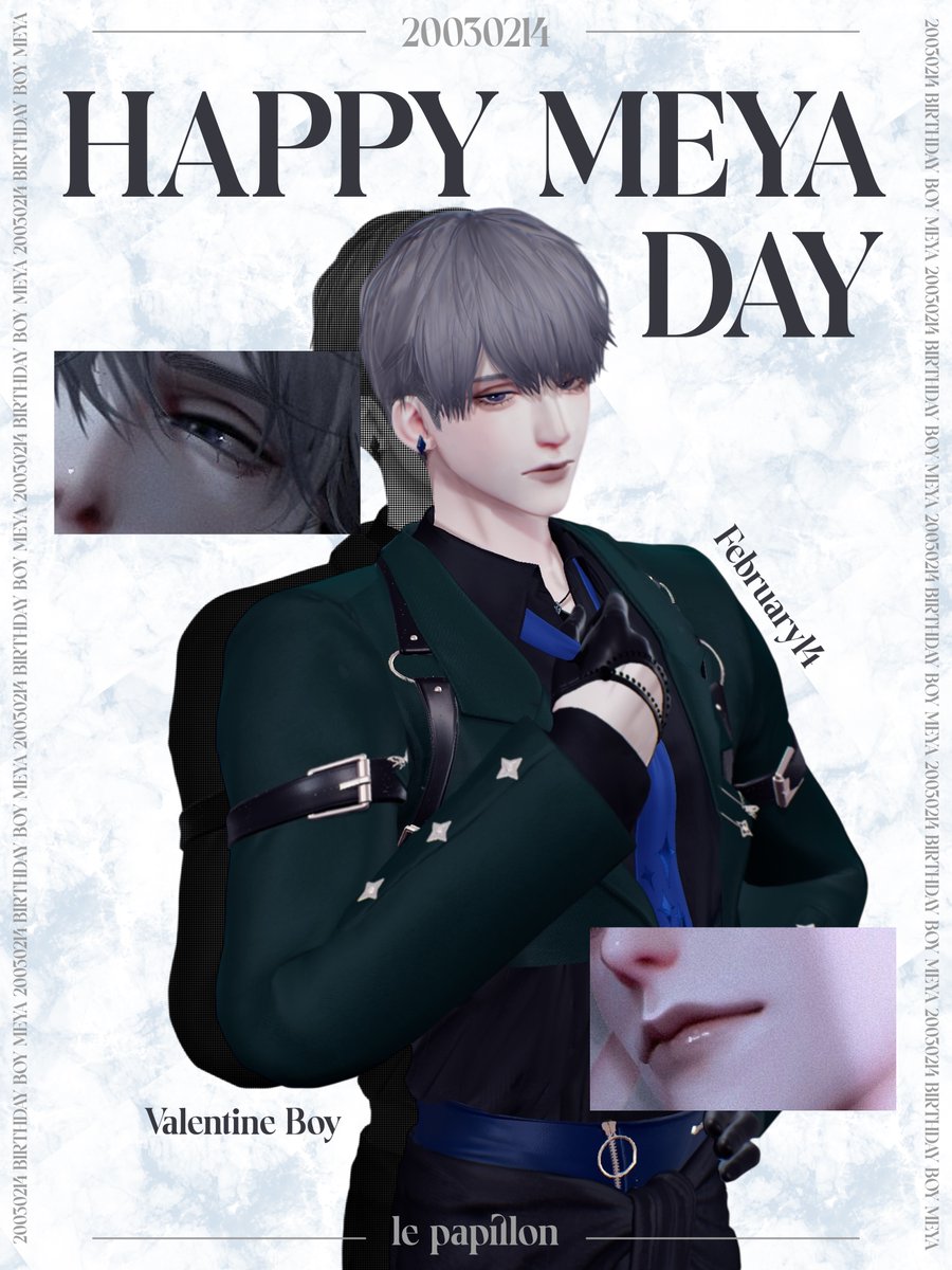 lepapillon_llms's tweet photo. ━━━━━━━━━━━━━━━━
🦋🦋02/14 HAPPY BIRTHDAY🦋🦋
　　　　      🌊meya🌊
━━━━━━━━━━━━━━━━

今日は…
meya ( @krpr_myn ) の
お誕生日です！🎂🎊🎉

生誕祭タグ #HAPPYmeyaDAY を
ポストにつけてお祝いしましょう🎉

#lepapillon_llms
#キラパラ男子 https://t.co/c5Vh6Pb1OL