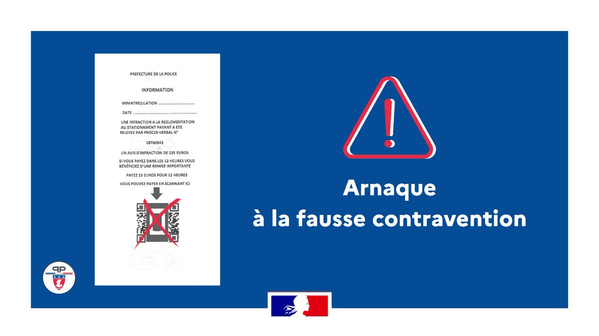 Ceci n'est pas une vraie contravention.
Si vous êtes verbalisé, vous recevrez un courrier à votre domicile.