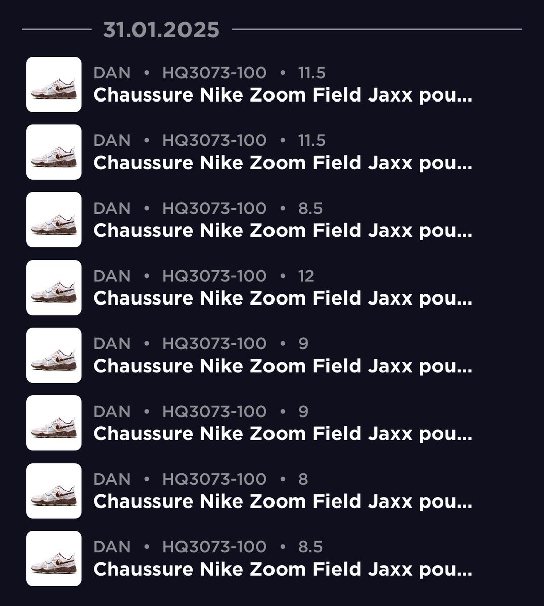 R4knn_'s tweet photo. 🤖: @Taranis_SNKRS 

Thanks you for killing last releases ⚡️ https://t.co/XKTMRdA6es