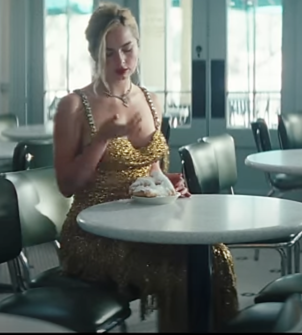 Im pretty sure Addison Rae in the High fashion music video is wearing a gold fringe dress once owned by Burlesque icon Gypsy Rose Lee, and i think is currently owned by Im pretty sure Addison Rae in the High fashion music video is wearing a gold fringe dress once owned by Burlesque icon Gypsy Rose Lee, and i think is currently owned by