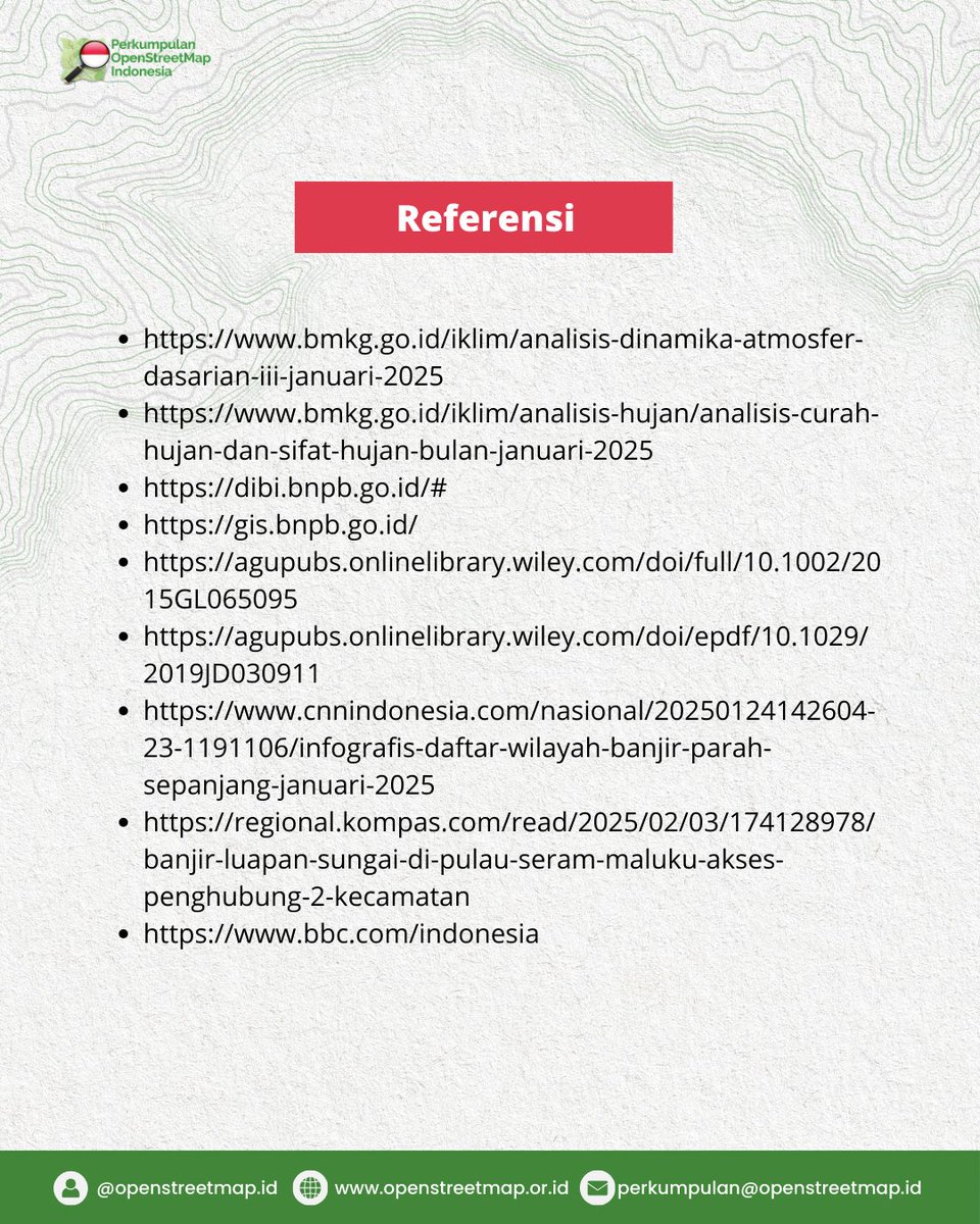 OSM_ID's tweet image. Yuk, cek analisis penyebab banjir dan tanah longsor di kedua wilayah tersebut di postingan ini.  

#disasterresponse #participatorymapping #poiseriesdisaster #openstreetmap