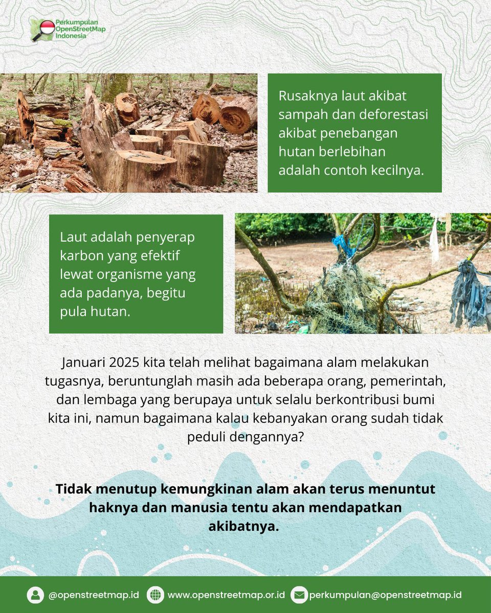 OSM_ID's tweet image. Yuk, cek analisis penyebab banjir dan tanah longsor di kedua wilayah tersebut di postingan ini.  

#disasterresponse #participatorymapping #poiseriesdisaster #openstreetmap