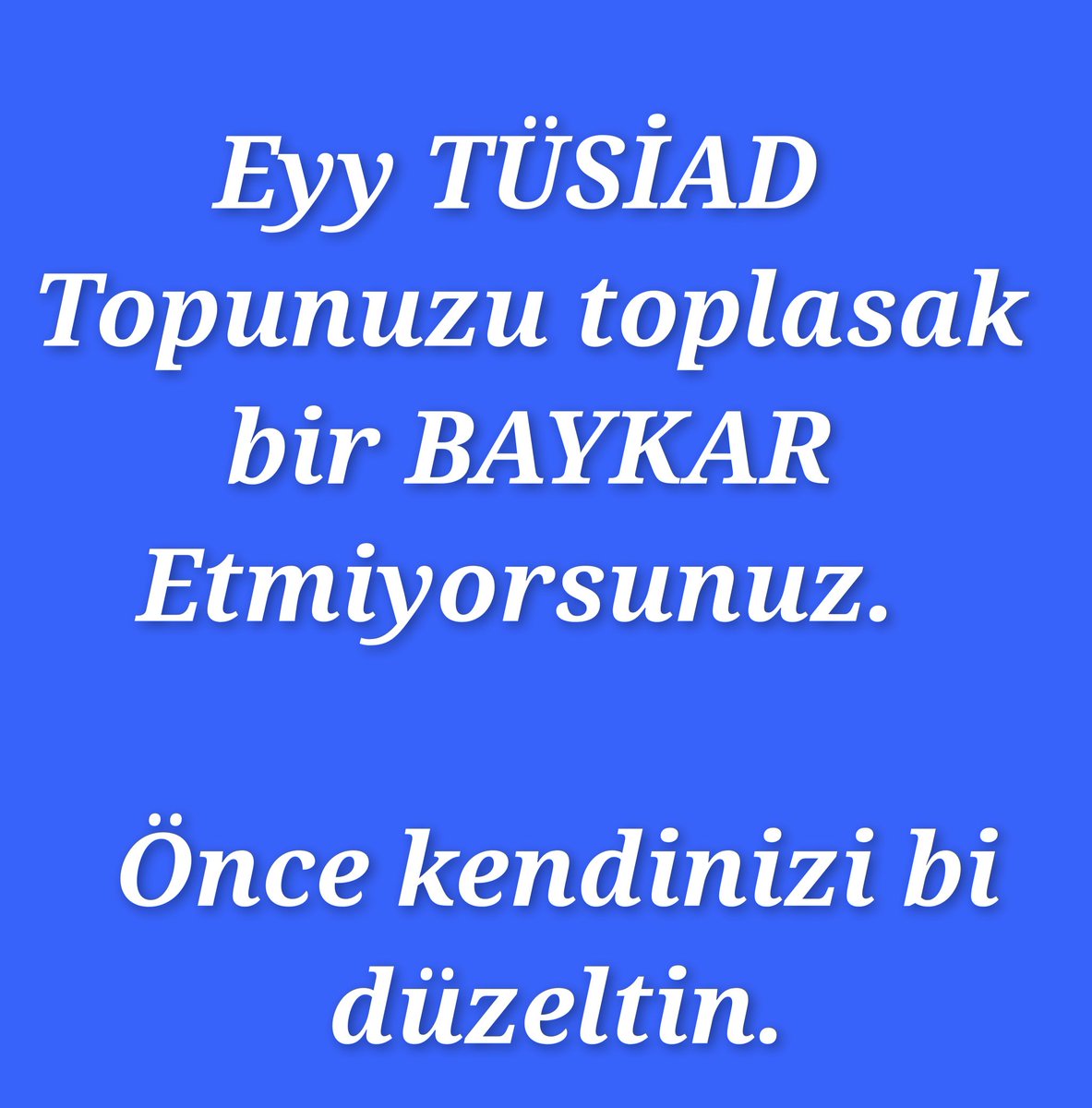 BulbulcuAhmet's tweet photo. @BekirTiryakii Sen kim oluyorsun kime Racon kesiyorsunuz. 
Aklınızı başınıza alın derim. https://t.co/HGBSwT7XVe