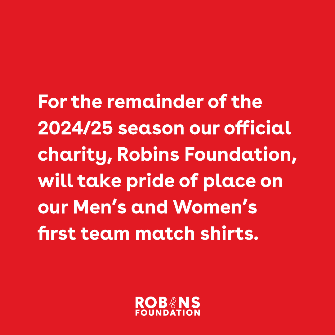 BristolCity's tweet photo. Our new front of shirt partner, the @RobinsFound. ❤️