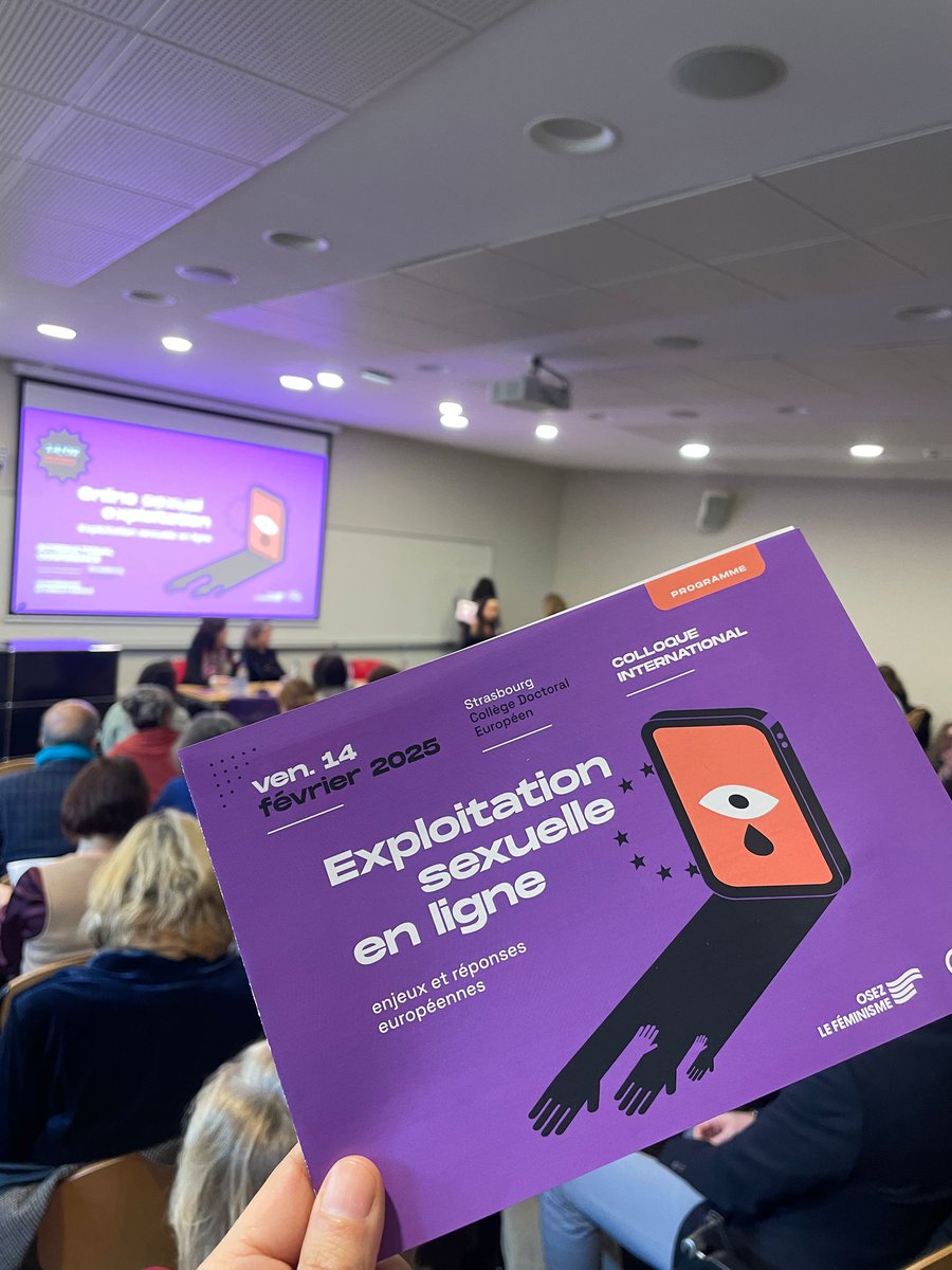 Suivez-nous tout au long de la journée sur notre compte Blue Sky pour suivre les temps forts de notre colloque international "Exploitation sexuelle en ligne"  bsky.app/profile/osezle…
#StopSexualExploitationOnline <a href="/ClefFemmes/">La CLEF</a>