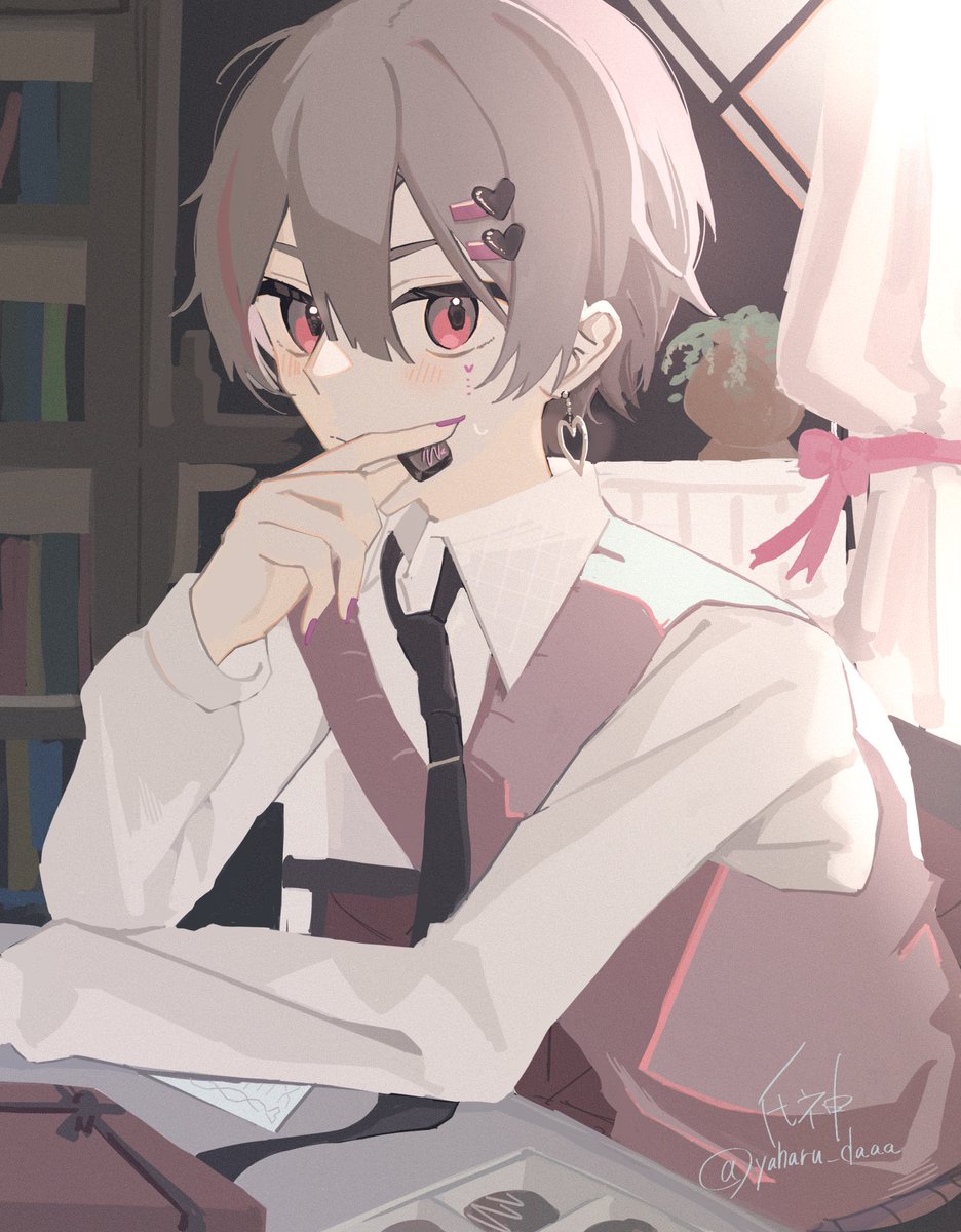 yaharu_daaa's tweet photo. バレンタイン〜〜💞
#イラスト https://t.co/96q8JtcB1V