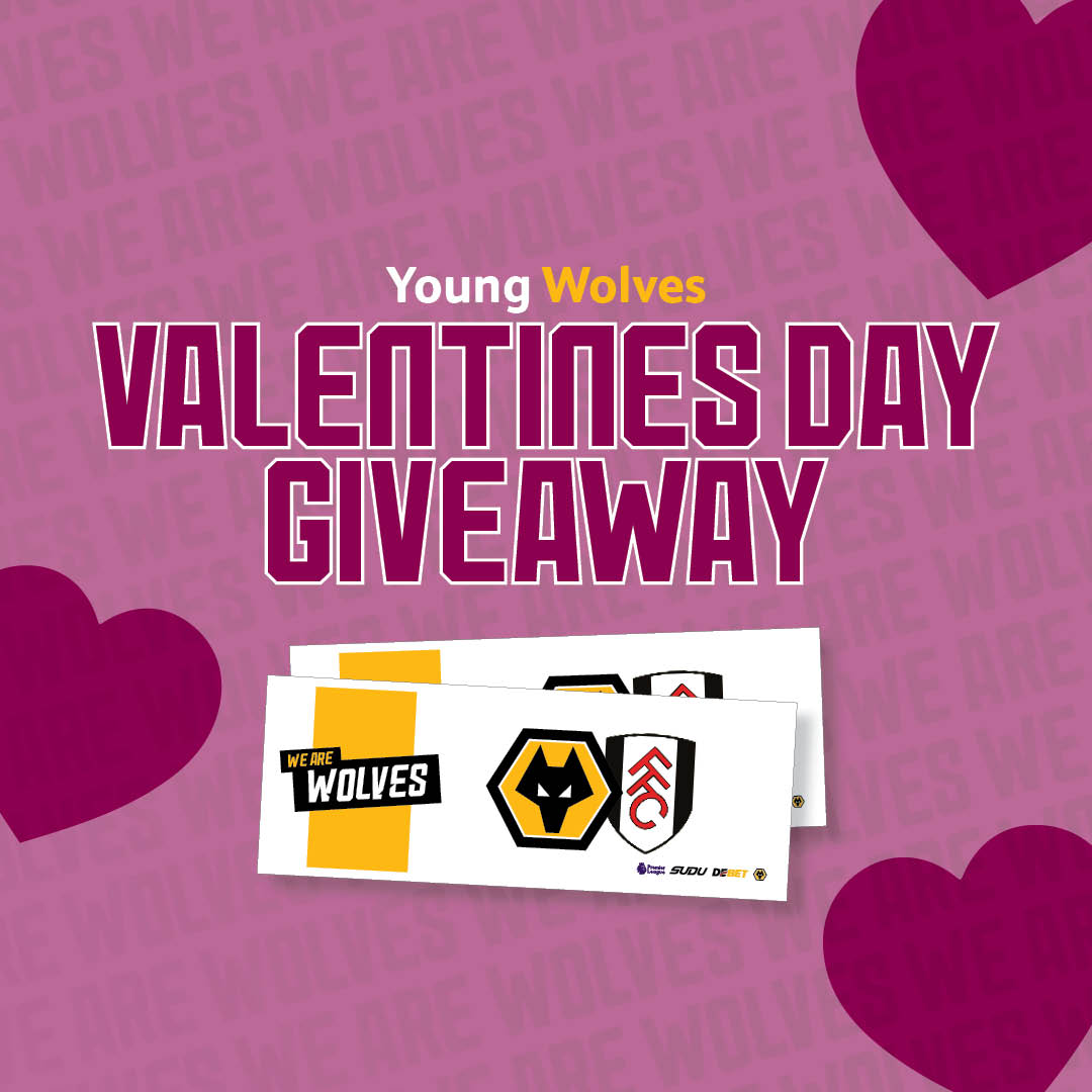 It's Valentines Day! 💛

To celebrate this special day, we're giving away 2 tickets for our upcoming fixture against Fulham! 🐺

All you need to do to enter is like, repost and comment who you think deserves an extra special valentines gift! 💝

Entries end 9am Monday! 🕘
