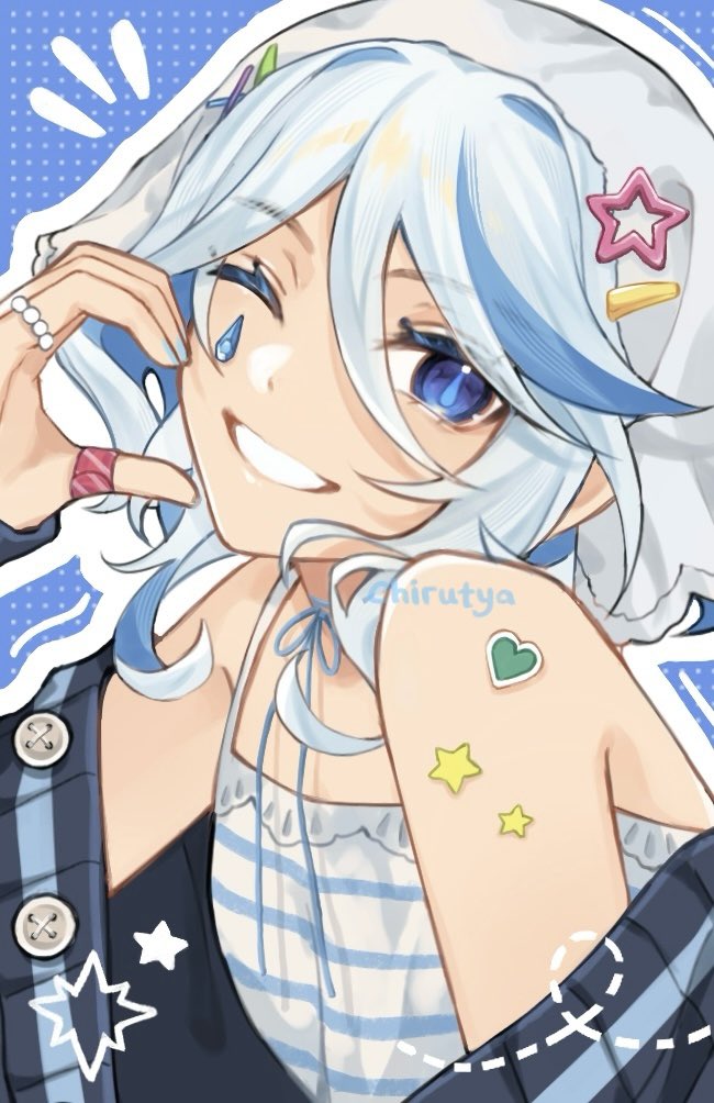 Happy valentine~💙 #furina #genshinimpact #原神