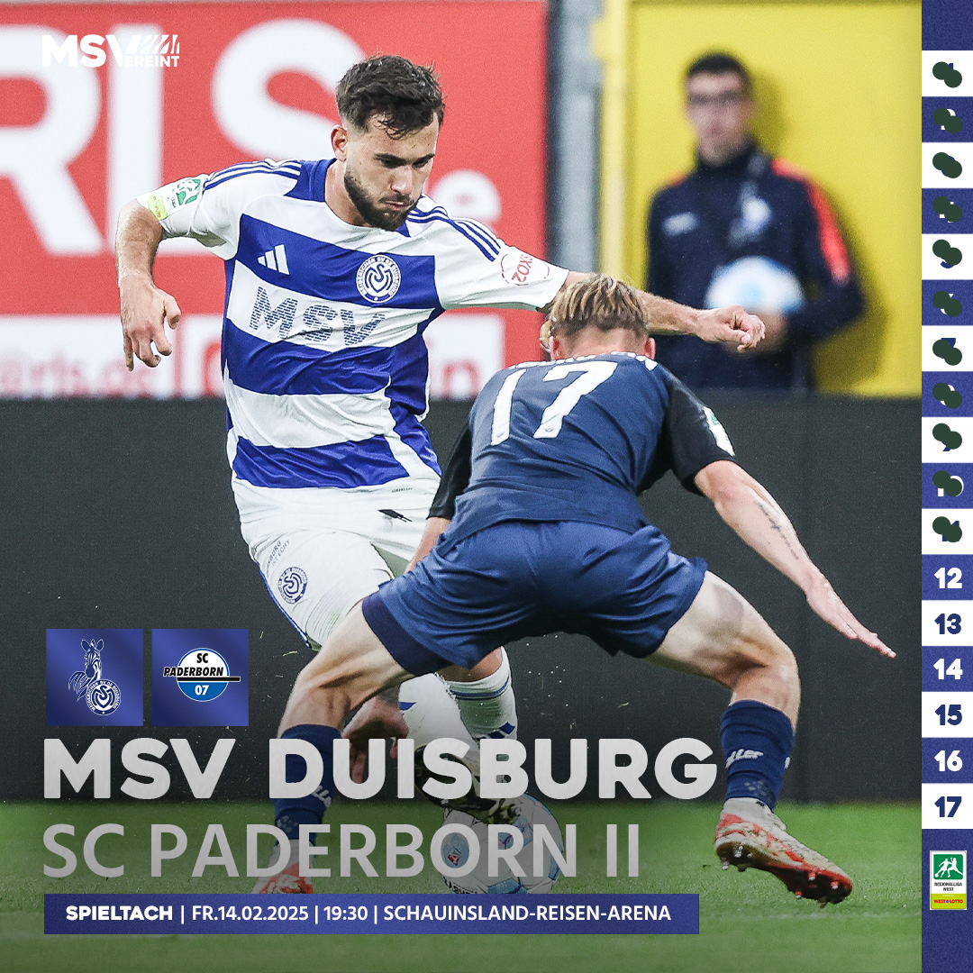 MSVDuisburg's tweet image. Auch am Valentins-Spieltach geht's wie fast immer im Leben: Mit vereinten Kräften isses einfacher! 🤍💪

🆚 SC Paderborn II
🕑 19:30 Uhr
🏟️ schauinsland-reisen-arena
☁️ 3 Grad
🎫 msv-duisburg.de/tickets
📻 ZebraFM
📲 Liveticker in der MSV-App
📺 LEAGUES

#MSVereint #MSVSCP