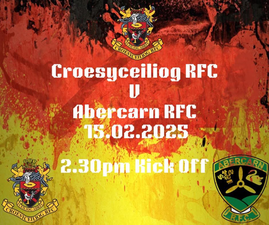 Croesyceiliog RFC (@croesyrfc) on Twitter photo This Saturday, we welcome Abercarn RFC Woodland Road.
๐ <a href="/Abercarnrugby/">Abercarn Rugby</a>
๐ Admiral National League 2 East
๐ Saturday 15th February 2024
๐ Woodland Road
๐ NP44 2DY
โฐ 2.30pm Kick-off
#ATATT ๐๐๐ด๐ โซ This Saturday, we welcome Abercarn RFC Woodland Road.
๐ <a href="/Abercarnrugby/">Abercarn Rugby</a>
๐ Admiral National League 2 East
๐ Saturday 15th February 2024
๐ Woodland Road
๐ NP44 2DY
โฐ 2.30pm Kick-off
#ATATT ๐๐๐ด๐ โซ