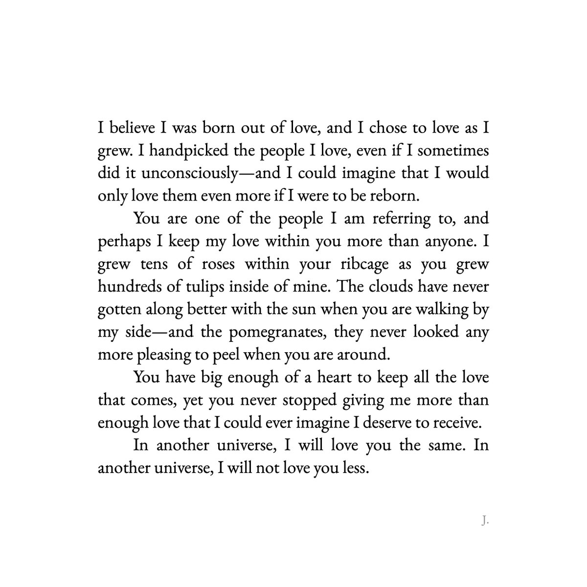 On this day of love, I will love you even more tomorrow.