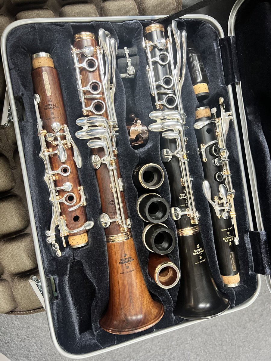 【楽器買ってくださる方募集】
以前使っていた楽器です。
画像に写ってませんがバレルは購入時のまま揃ってます。

使用歴
A管は2024年1月から7月の半年間
B管は2023年7月から2024年7月の1年間

B管: クランポン　Legend モパネ材
A管: クランポン　Legend グリーンライン

ご興味ある方DMください🙇‍♂️