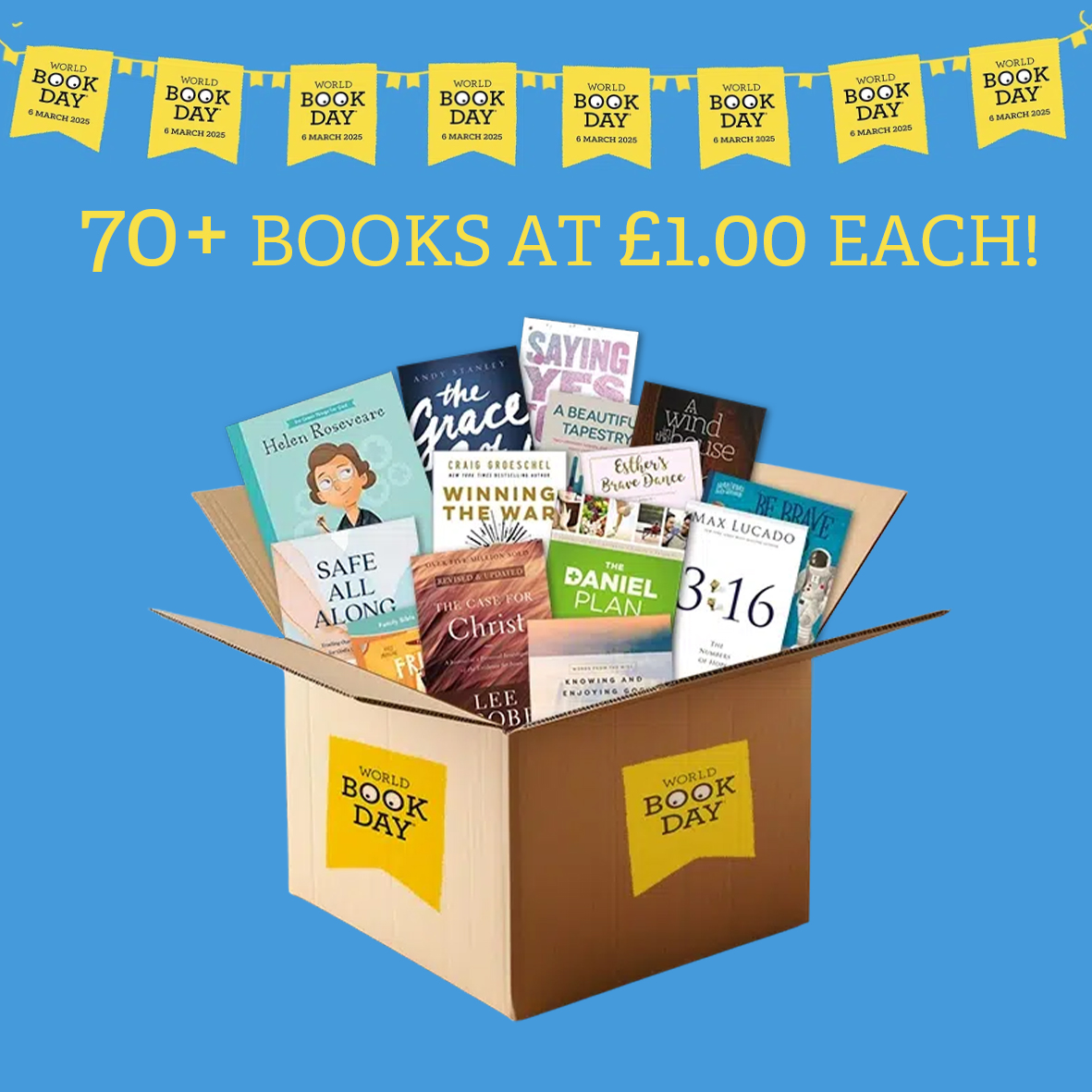 📚 World Book Day £1 Sale! 📚

70+ books for just £1 each – featuring top authors like Rick Warren, Max Lucado, Tracy Williams &amp; more!

Hurry, once they’re gone, they’re gone! ⏳

📖 Shop now: standrewsbookshop.co.uk/world-book-day/