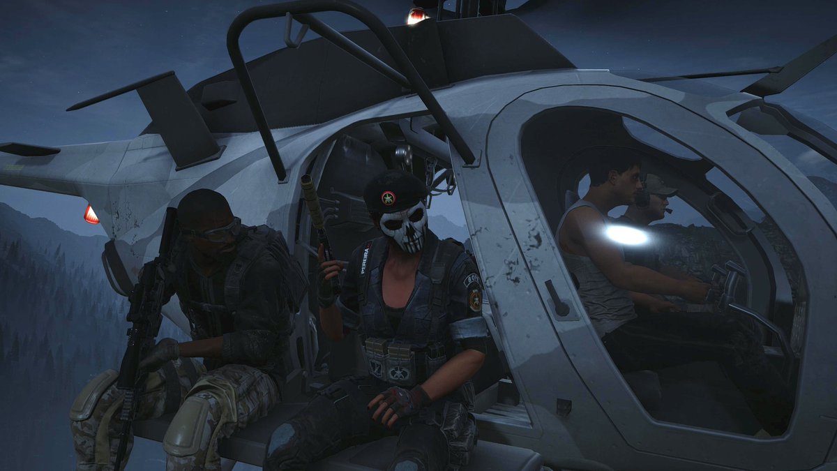 seigino0808's tweet image. レインボーシックスシージのコラボミッション「アークエンジェル作戦」クリア。
カヴェイラとかトゥイッチとかヴァルキリーとか馴染みのメンバーが出てきた。

最後の敵の拠点が敵多過ぎて絶対途中でステルス失敗するから戦闘ヘリで強行突破した。
#GhostReconWildlands
#ゴーストリコンワイルドランズ