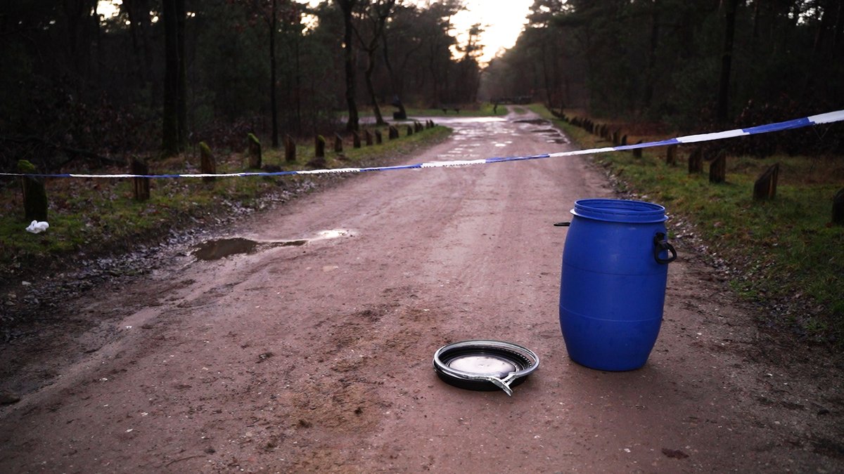 Drugsafval gedumpt in natuurgebied