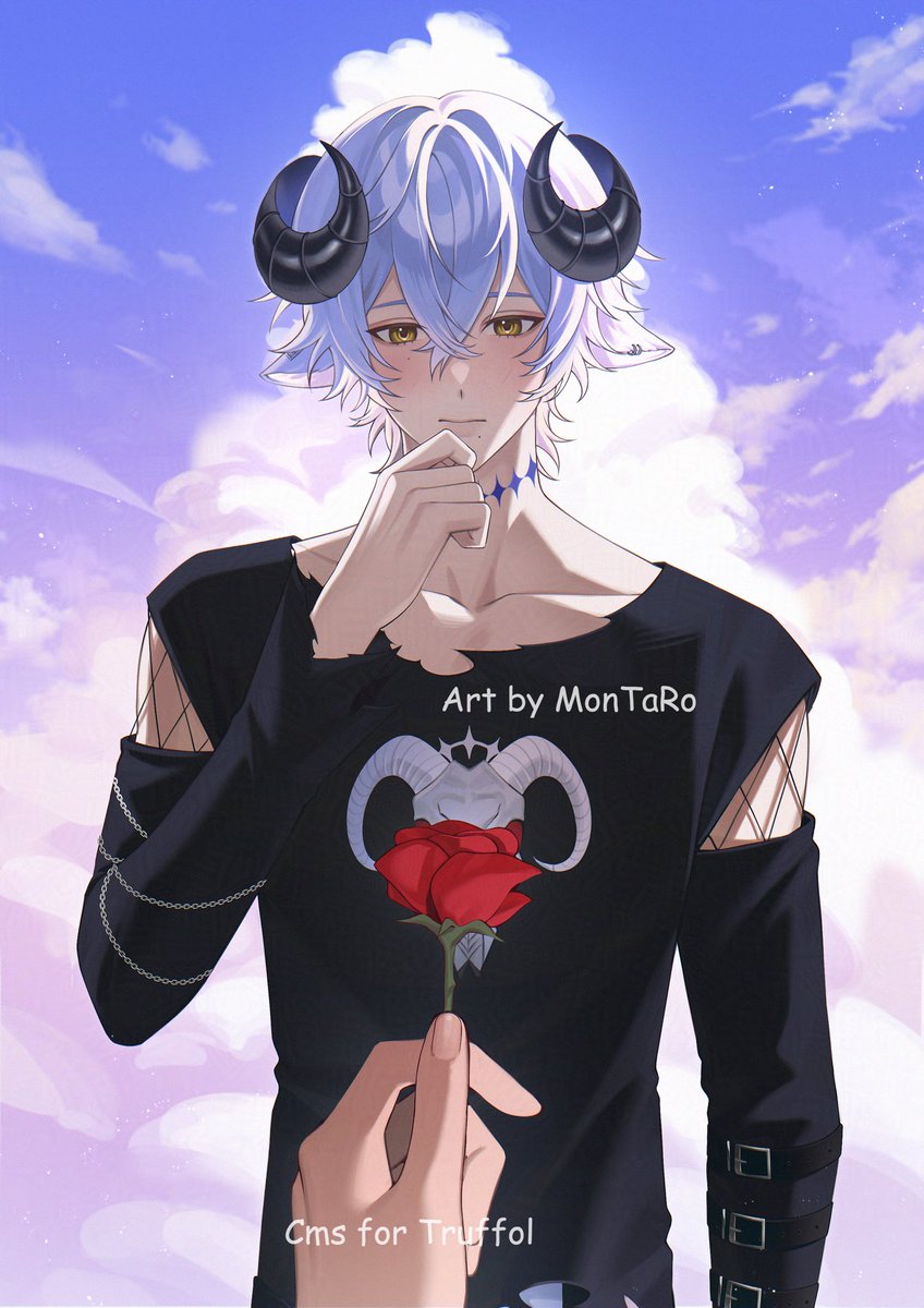 ☁️Happy Valentine’s Day ☁️
🌹🐏✨

Art by @/MonMontaroo 
Cms for me
#BaabelArt 
#ValentinesDay