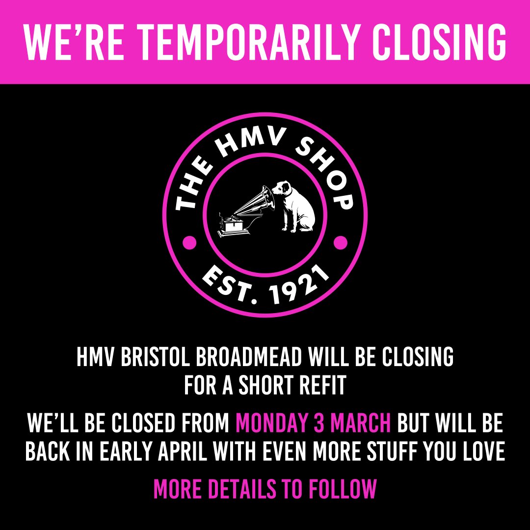 hmv Broadmead tweet media