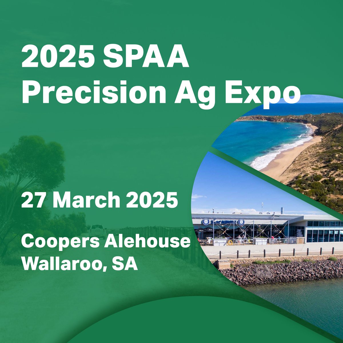 PrecisionAgAus(SPAA) (@spaa_inc) on Twitter photo 6 weeks to go & we're pumped for the 2025 PA Expo in Wallaroo SA, March 27.
With a fantastic line up of speakers including Jess Koch <a href="/JKBreezyHillAg/">Jessica Koch</a>, James Venning <a href="/venningj/">James Venning</a>, and <a href="/jock_mcneil/">Jock McNeil</a>, you don't want to miss it.
👋bit.ly/3Q1Al9C 6 weeks to go & we're pumped for the 2025 PA Expo in Wallaroo SA, March 27.
With a fantastic line up of speakers including Jess Koch <a href="/JKBreezyHillAg/">Jessica Koch</a>, James Venning <a href="/venningj/">James Venning</a>, and <a href="/jock_mcneil/">Jock McNeil</a>, you don't want to miss it.
👋bit.ly/3Q1Al9C