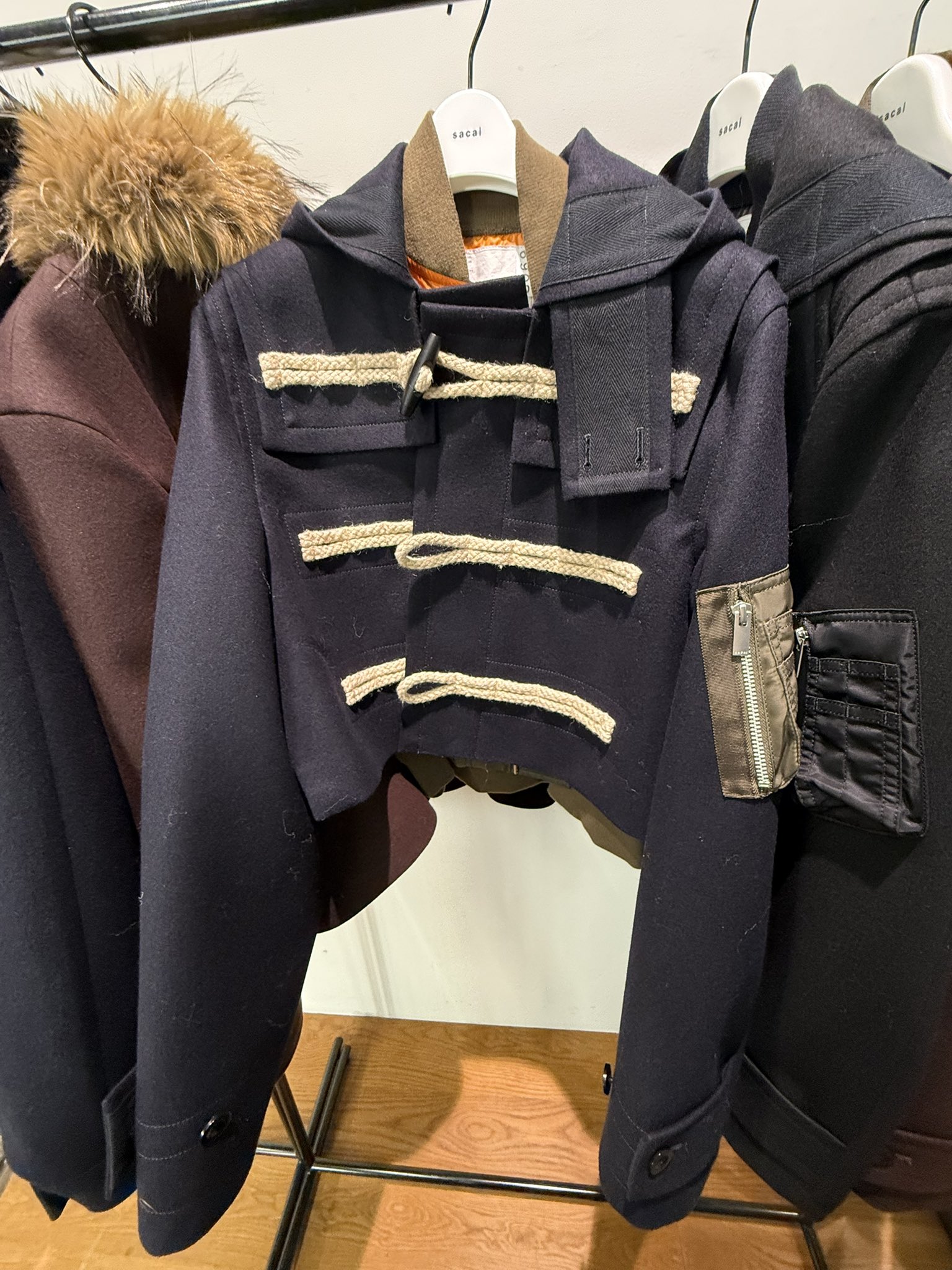 【sacai】フリンジ付き ウール混 ツイードジャケット＊関税込み sacai - Sacai 23AW ウール ツイード ジャケットの通販 by CYCLE