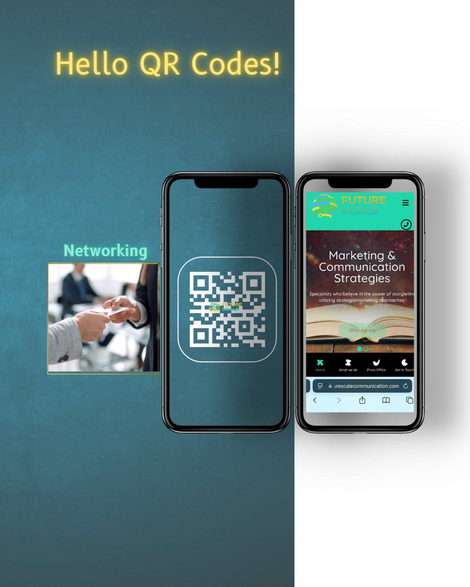 future_scale's tweet photo. Business cards are so last year…→ Transitions into QR codes are the future. https://t.co/ZPw2LS1Toa