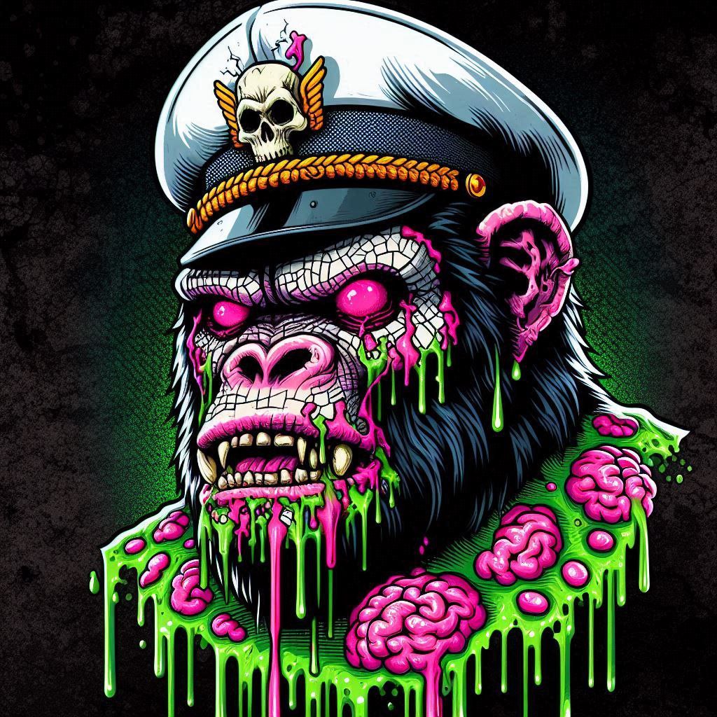 GEN 2 COLLECTION IS AROUND THE CORNER.
Zombie Apes will feature a REV sharing program with 3 steps:
1. 33% goes to DLLM pool with one of our expert DLLM position friends, who only deals with 1 sided meme coin strategies to maximize growth
2. 33% 3x Futures trading
3.33% buybacks