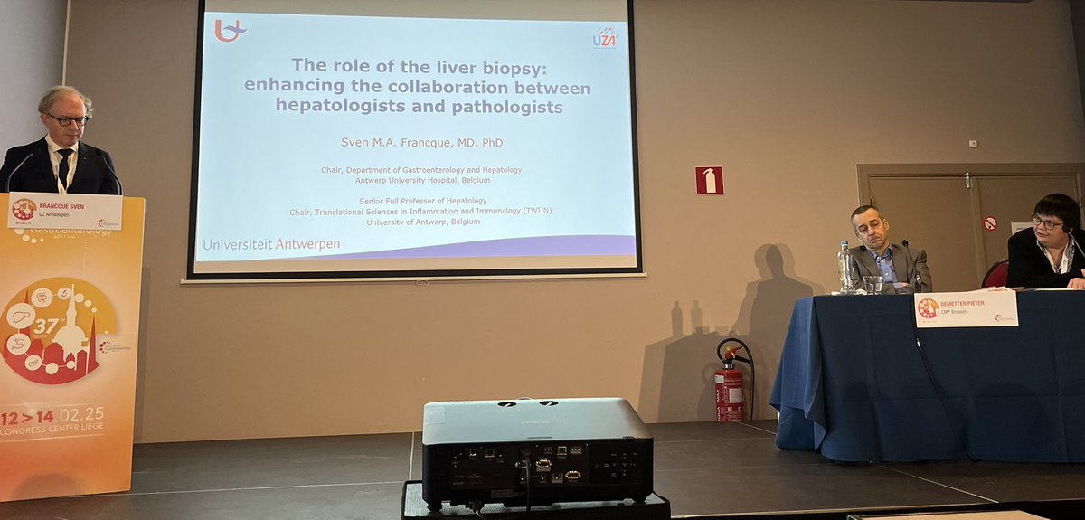 Dina Tiniakos (@dinatiniakos) on Twitter photo 🩺Sven Francque meets 🔬#BelgianGastroenterologyWeek 🇧🇪. Liver biopsy has reduced but significant role in #liver disease diagnosis depending on aetiology. Still ⭐️for #MASH! <a href="/EASLnews/">EASLnews</a> <a href="/ESP_Pathology/">European Society of Pathology (ESP)</a> <a href="/my_ueg/">my_UEG</a> <a href="/ukingreece/">UK in Greece</a> <a href="/LiverPath_HPHS/">Hans Popper Hepatopathology Society</a> 🩺Sven Francque meets 🔬#BelgianGastroenterologyWeek 🇧🇪. Liver biopsy has reduced but significant role in #liver disease diagnosis depending on aetiology. Still ⭐️for #MASH! <a href="/EASLnews/">EASLnews</a> <a href="/ESP_Pathology/">European Society of Pathology (ESP)</a> <a href="/my_ueg/">my_UEG</a> <a href="/ukingreece/">UK in Greece</a> <a href="/LiverPath_HPHS/">Hans Popper Hepatopathology Society</a>