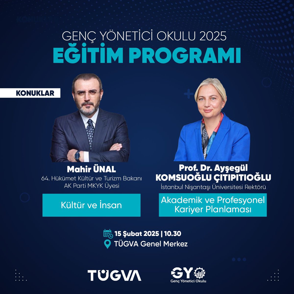 Genç Yönetici Okulu 2025 Eğitim Programı hız kesmeden devam ediyor!📢

2. hafta eğitimlerinde genç yöneticiler, birbirinden değerli isimlerle bir araya geliyor.💼

#GYO2025