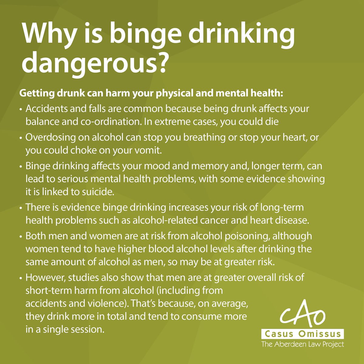 Our Health and Addiction Awareness Project has created the Additional Addictions campaign. We are pleased to share the first part about binge drinking. #WeDoProBono 1/3