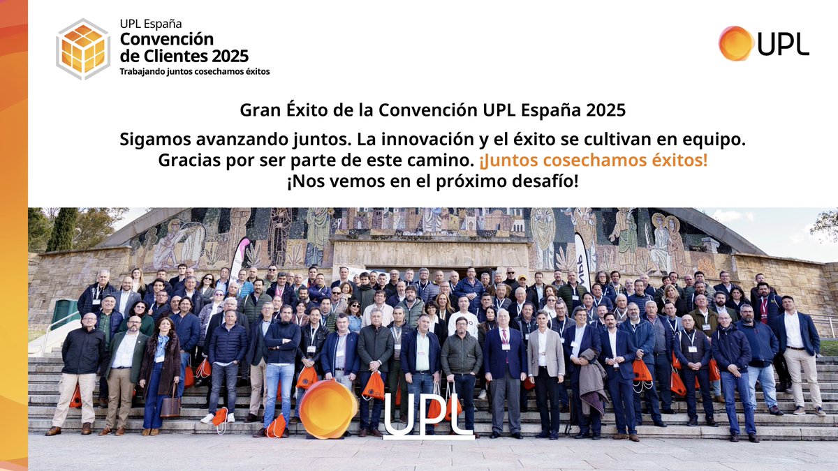 🌟 ¡La Convención UPL España 2025 ha sido un gran éxito! 🌾🚀 Sigamos avanzando juntos. La #innovación y el éxito se cultivan en equipo. Gracias por ser parte de este camino. ¡Juntos cosechamos éxitos!
¡Nos vemos en el próximo desafío! 🚜🌱 #agricultura #cultivos #agricultores
